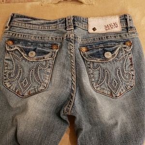 NWOT MEK Embrodered-Pockets Jeans